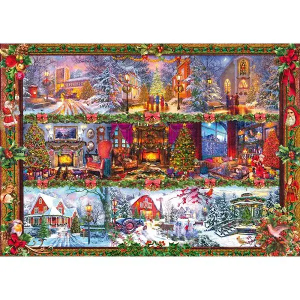Schmidt Spiele Fröhliche Weihnachtszeit, 1.000 Teile Puzzle Valentinstagsangebot