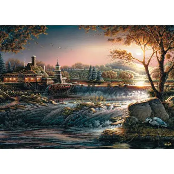 Schmidt Spiele Terry Redlin: Lichter in der Wildnis, 1.000 Teile Puzzle Kauf eins, bekomm eins gratis