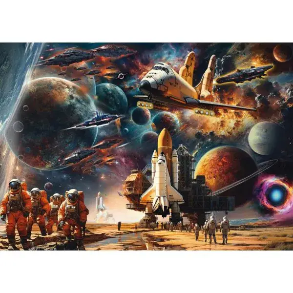 Schmidt Spiele Michele Farella: Faszination Raumfahrt: Reise in ferne Galaxien, 1.000 Teile Puzzle Super Sparpreis