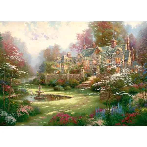 Schmidt Spiele Thomas Kinkade: Landsitz, 2.000 Teile Puzzle Letzte 3 Tage
