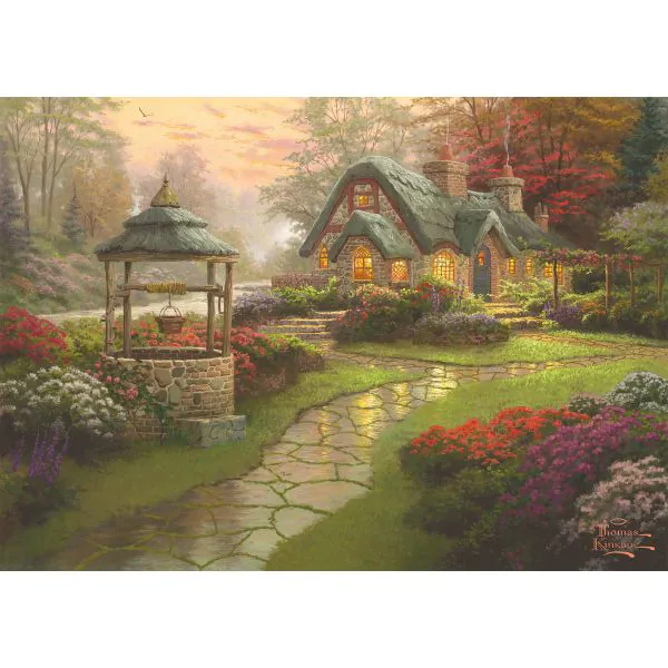 Schmidt Spiele Thomas Kinkade: Painter of Light - Haus mit Brunnen, 1.000 Teile Puzzle Bis zu 60% Rabatt