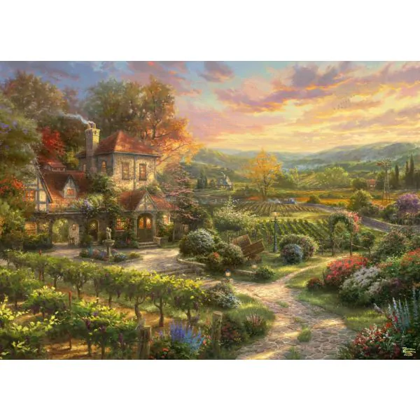 Schmidt Spiele Thomas Kinkade Studios: In den Weinbergen, 2.000 Teile Puzzle 50% Rabatt für begrenzte Zeit