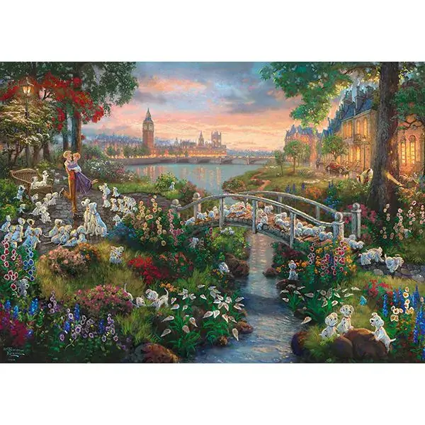 Schmidt Spiele Thomas Kinkade Studios: Painter of Light - Disney 101 Dalmatiner, 1.000 Teile Puzzle Online