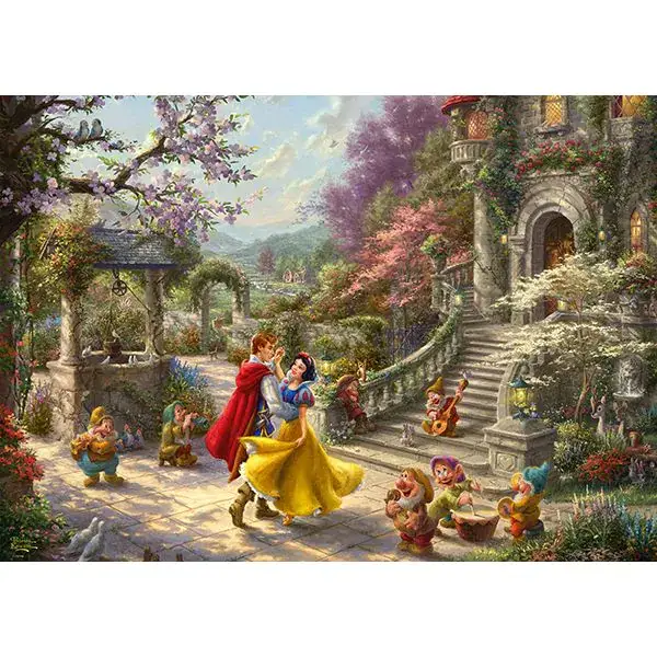 Schmidt Spiele Thomas Kinkade Studios: Painter of Light - Disney Schneewittchen - Tanz mit dem Prinzen, 1.000 Teile Puzzle Outlet