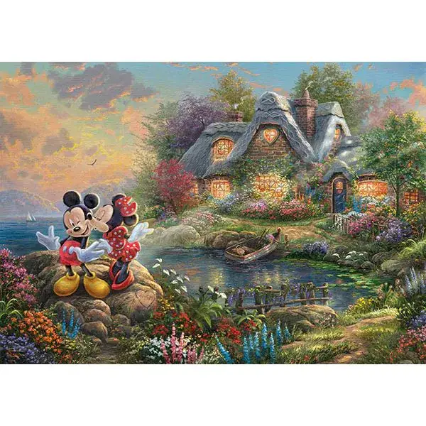 Schmidt Spiele Thomas Kinkade: Painter of Light - Disney, Sweethearts Mickey & Minnie, 1.000 Teile Puzzle Verkauf