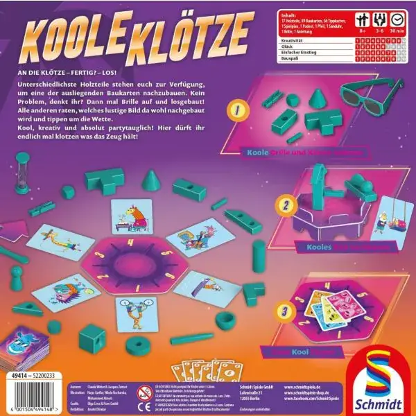 Schmidt Spiele Koole Klötze , Familienspiel Schlussverkauf