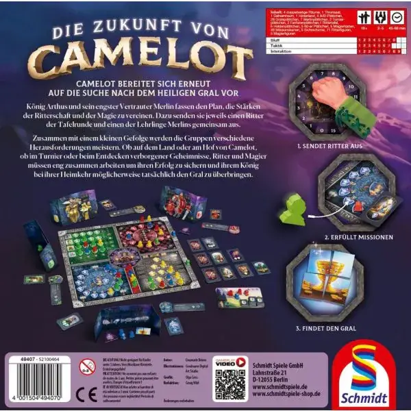 Schmidt Spiele Die Zukunft von Camelot, Familienspiel Fabrik Onlineshop