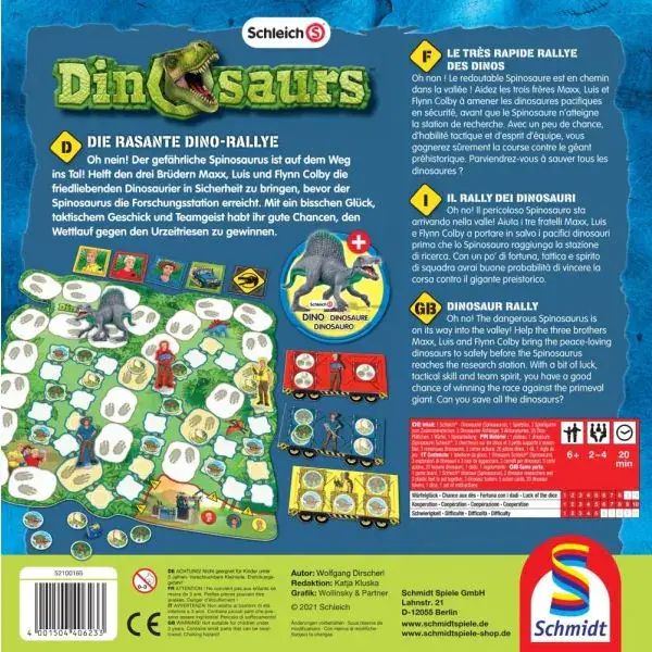 Schmidt Spiele Schleich ®: Dinosaurs – Die rasante Dino-Rallye, Kinderspiel Günstig kaufen
