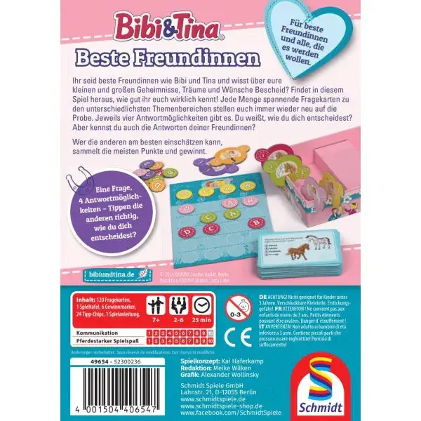 Schmidt Spiele Bibi & Tina: Beste Freundinnen; Kinderspiel Bestseller