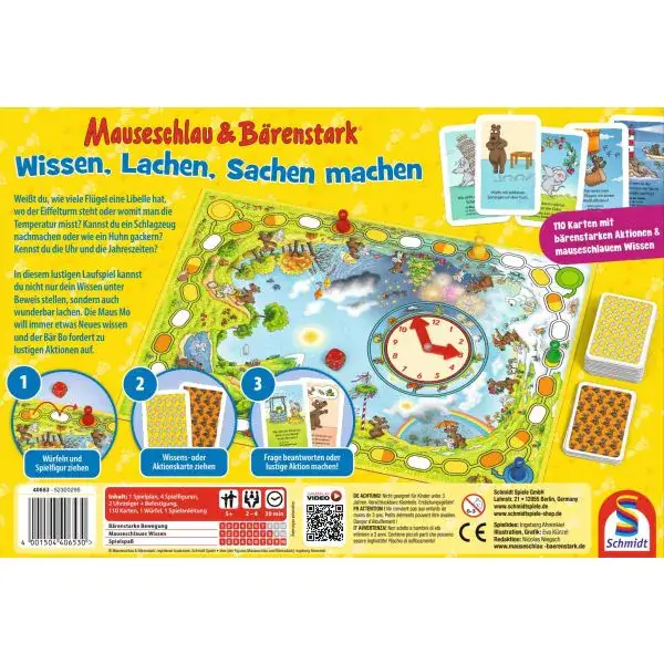 Schmidt Spiele Mauseschlau & Bärenstark: Wissen, Lachen, Sachen Machen, Kinderspiel Saisonale Angebote