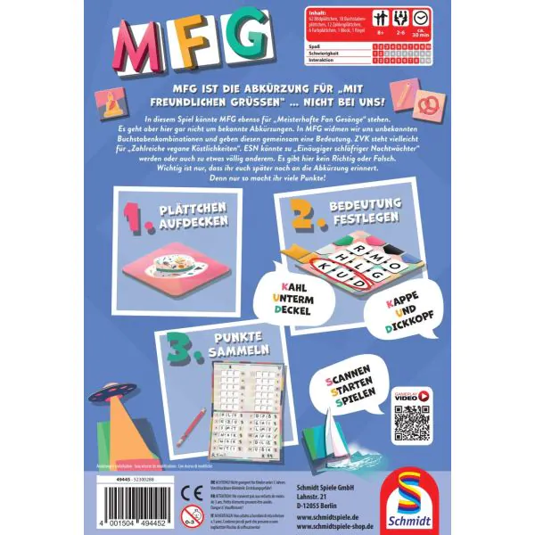 Schmidt Spiele MFG, Familienspiel VIP-Rabatte