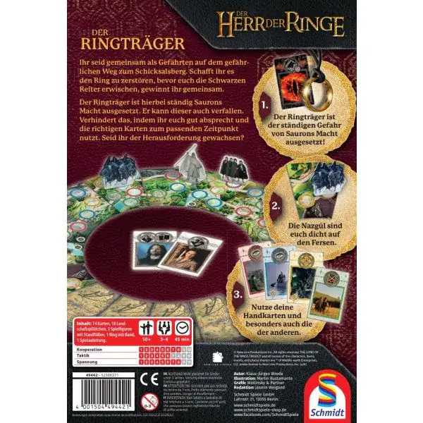 Schmidt Spiele Der Herr der Ringe: Der Ringträger, Familienspiel Tiefpreis
