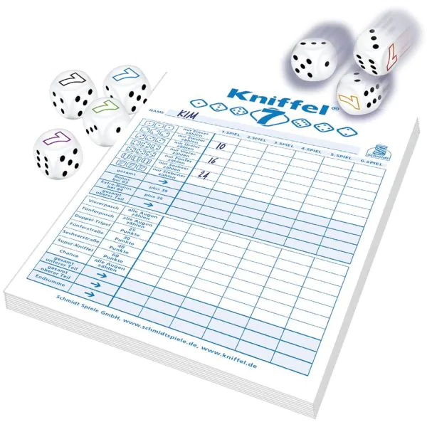 Schmidt Spiele Kniffel® 7, Würfelspiel Super Sparpreis