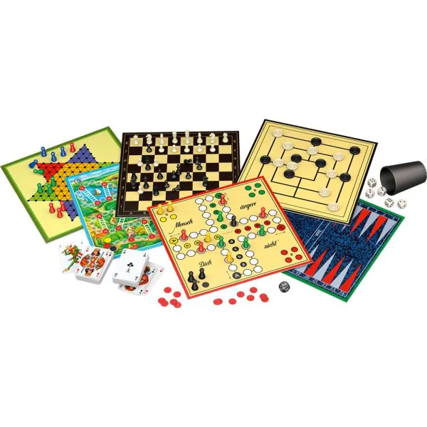 Schmidt Spiele 300er Spielesammlung, 300 Spielemöglichkeiten, rot Kostenlose Rückgabe
