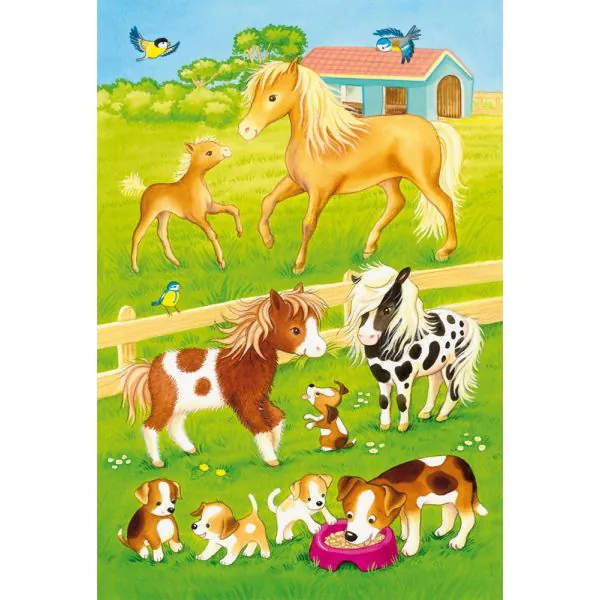Schmidt Spiele Niedliche Haustiere, 3 x 24 Teile Kinderpuzzle Discount Store für neue Produkte