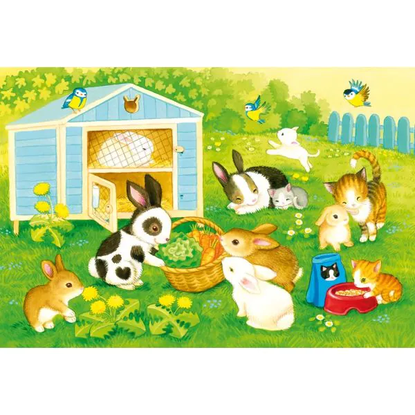 Schmidt Spiele Niedliche Haustiere, 3 x 24 Teile Kinderpuzzle Discount Store für neue Produkte