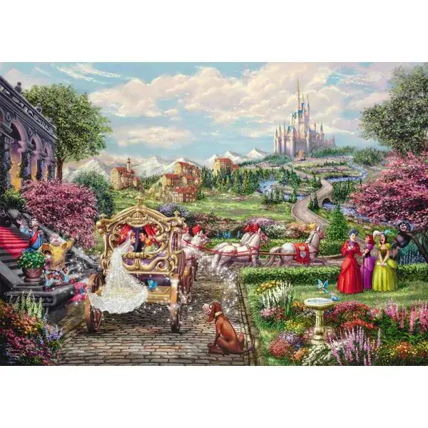 Schmidt Spiele Thomas Kinkade Studios: Disney Dreams Collection - Cinderella Happily Ever After (Aschenputtel - Glücklich bis ans Ende), 1.000 Teile 50% Rabatt mit kostenlosem Versand