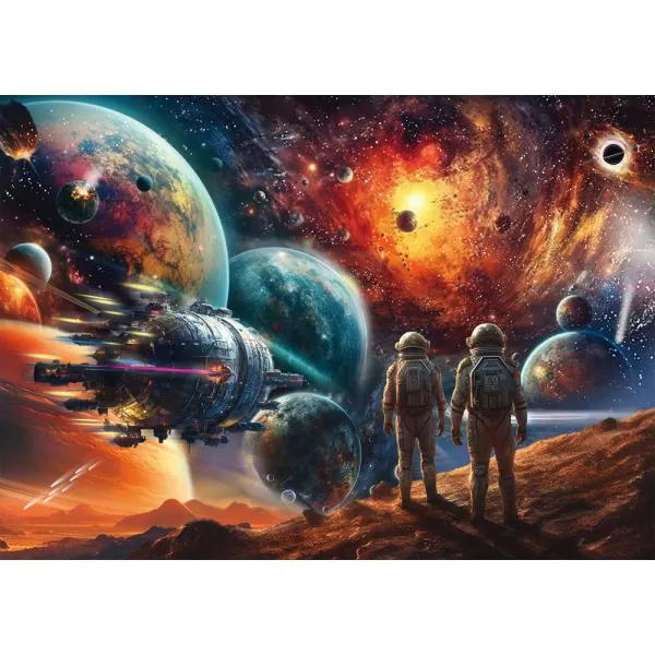 Schmidt Spiele Michele Farella: Kosmische Farbenpracht: Reise ins Weltall, 1.000 Teile Puzzle Kostenloser Versand international
