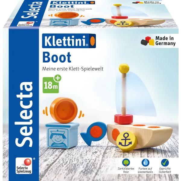 Schmidt Spiele Klettini® Boot, Klett-Stapelspielzeug Limitierter Zeitrabatt