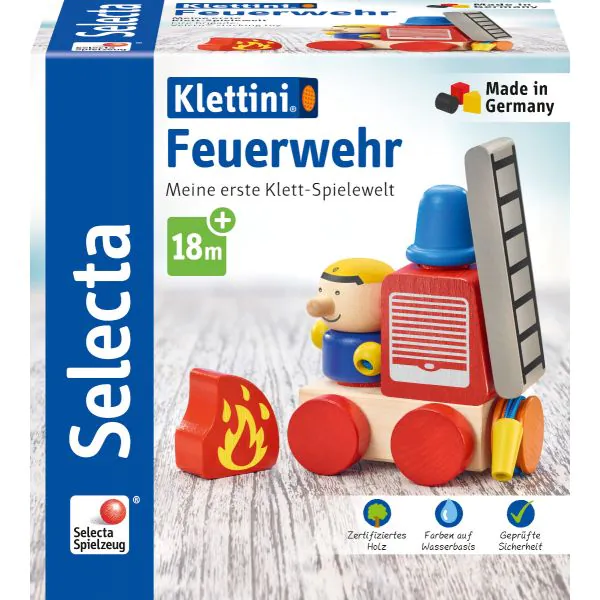 Schmidt Spiele Klettini® Feuerwehr, Klett-Stapelspielzeug Fabrikpreis