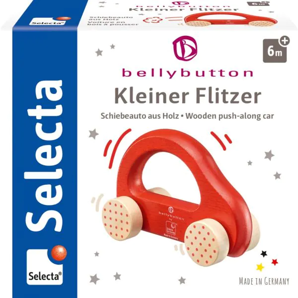 Schmidt Spiele bellybutton: Kleiner Flitzer, Greifling aus Holz, Rot, 10cm Bestseller