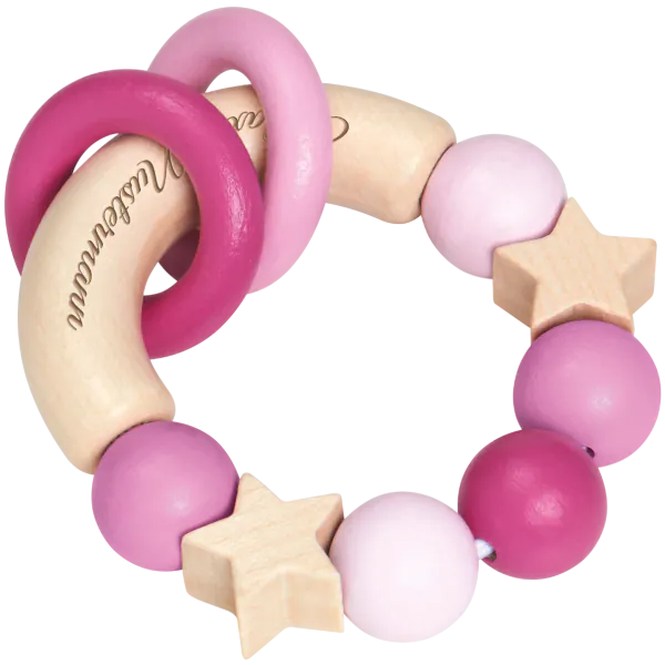 Schmidt Spiele bellybutton: Glücksgriff rosa, Greifling aus Holz, 7,5 cm VIP-Rabatte