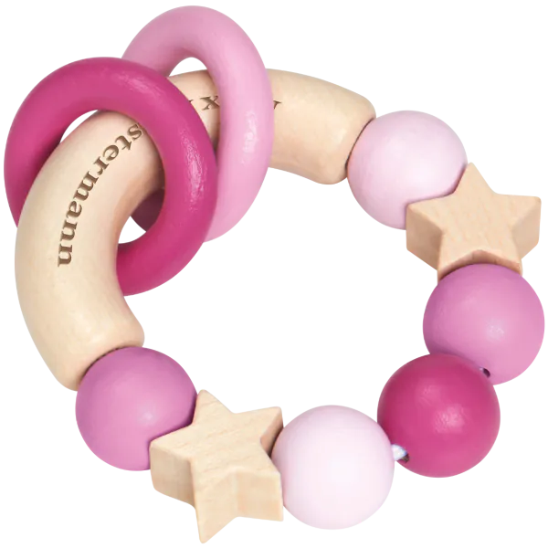 Schmidt Spiele bellybutton: Glücksgriff rosa, Greifling aus Holz, 7,5 cm VIP-Rabatte