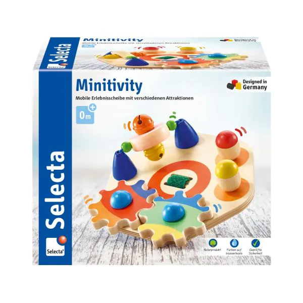 Schmidt Spiele Minitivity, Motorikspielzeug aus Holz, 14 cm Zeitbegrenzte Promotion