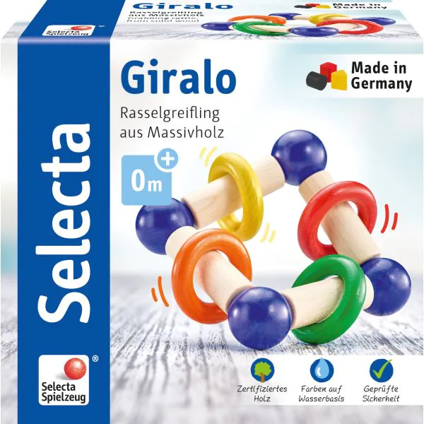 Schmidt Spiele Giralo, Greifling aus Holz, 12 cm Begrenztes Angebot
