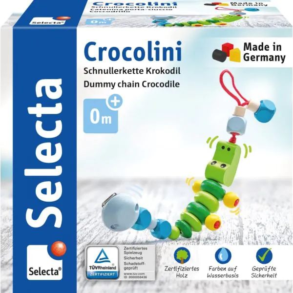 Schmidt Spiele Crocolini, Schnullerkette Exklusivangebot