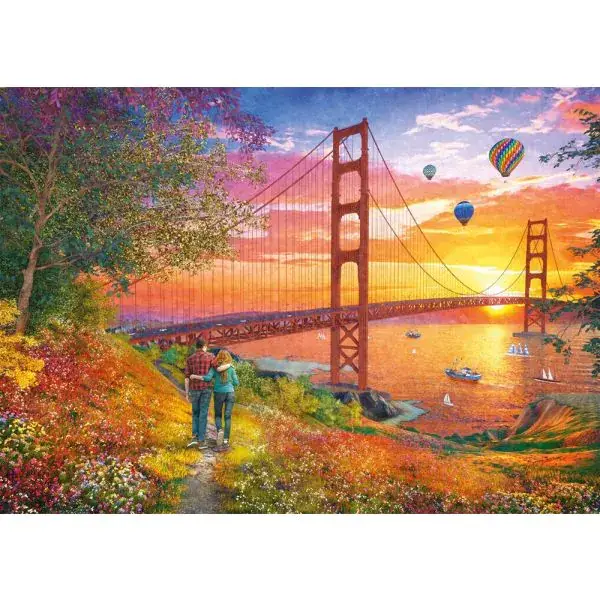 Schmidt Spiele Spaziergang zur Golden Gate Bridge, 2.000 Teile Puzzle im Angebot