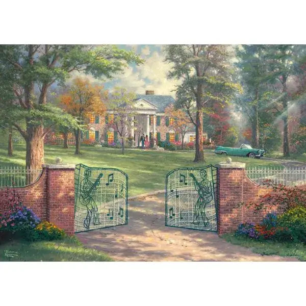 Schmidt Spiele Thomas Kinkade Studios: Graceland®, 50th Anniversary, 1.000 Teile Puzzle Großer Ausverkauf