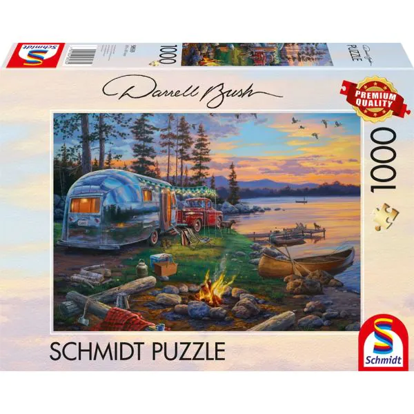 Schmidt Spiele Darrel Bush: Campingidyll am See, 1.000 Teile Puzzle