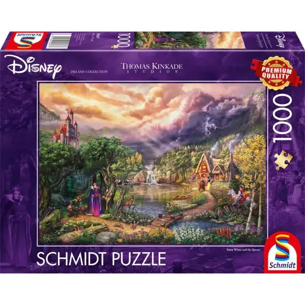 Schmidt Spiele Thomas Kinkade Studios: Disney Dreams Collection - Snow White and the Queen (Schneewittchen und die Königin), 1.000 Teile Puzzle