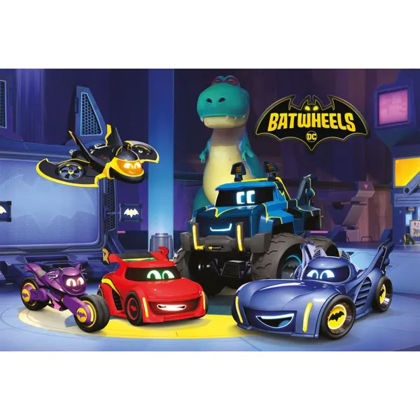 Schmidt Spiele DC Batwheels: Bam, Batwing, Bibi, Buff und Redbird in der Bathöhle, 60 Teile Kinderpuzzle Große Rabatte