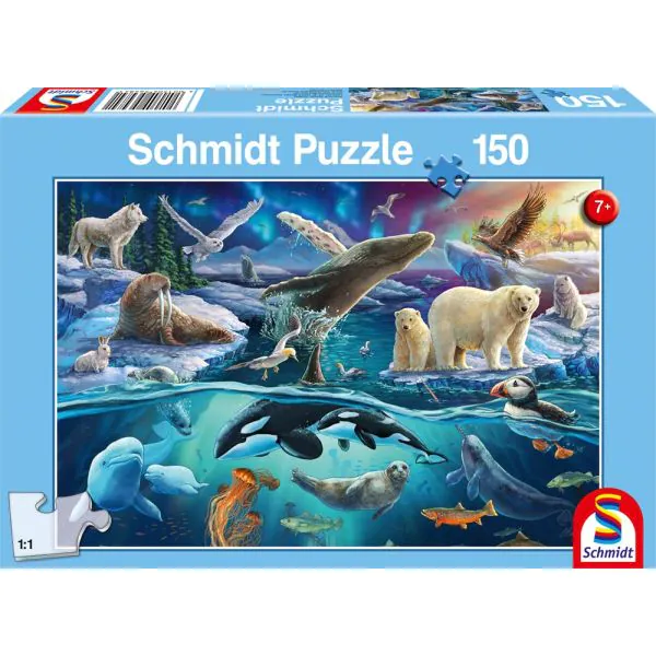 Schmidt Spiele Tiere in der Arktis, 150 Teile Kinderpuzzle