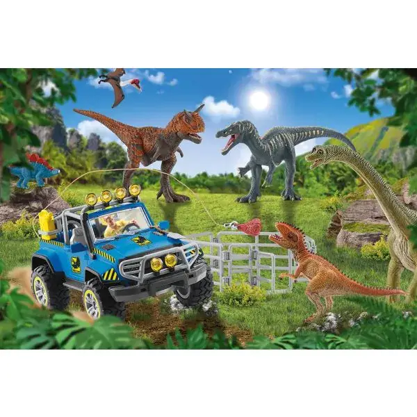 Schmidt Spiele Schleich ®: Dinosaurs – Urzeit-Giganten, 60 Teile Kinderpuzzle mit Add-on (eine Original Baby Stegosaurus mini Figur) Neueste Stile