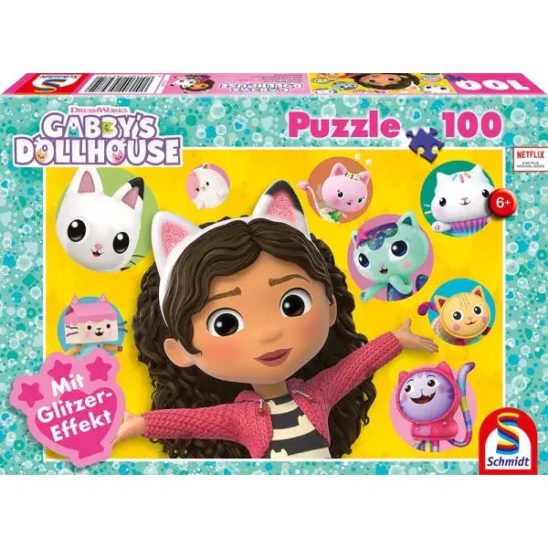 Schmidt Spiele Gabby's Dollhouse: Gabby und ihre Freunde, 100 Teile Kinderpuzzle Nur für heute