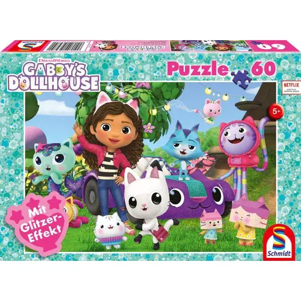 Schmidt Spiele Gabby's Dollhouse: Fröhliche Freunde, 60 Teile Kinderpuzzle Sonderangebot der Fabrik