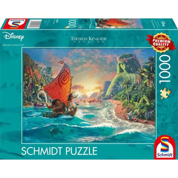Schmidt Spiele Thomas Kinkade Studios: Disney Dreams Collection - Moana – Vaiana, 1.000 Teile Puzzle