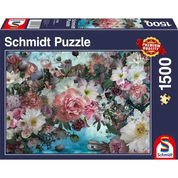 Schmidt Spiele Aquascape – Blumen unter Wasser, 1.500 Teile Puzzle