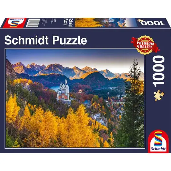 Schmidt Spiele Herbstliches Neuschwanstein, 1.000 Teile Puzzle