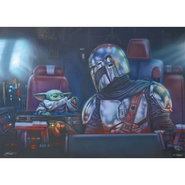 Schmidt Spiele Thomas Kinkade Studios: Star Wars The Mandalorian™ – Two for the Road, 1.000 Teile Puzzle 50% Rabatt für begrenzte Zeit
