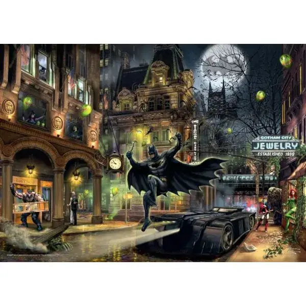 Schmidt Spiele Thomas Kinkade Studios: Batman™ Gotham City™, 1.000 Teile Puzzle Auslauf