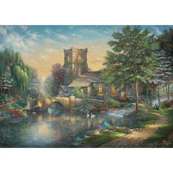 Schmidt Spiele Thomas Kinkade Studios: Willow Wood Chapel, 1.000 Teile Puzzle Angebote