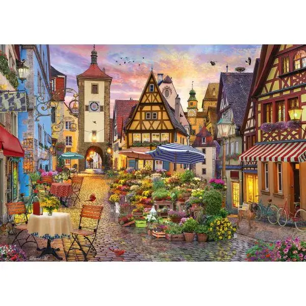 Schmidt Spiele Romantisches Bayern (Rothenburg ob der Tauber), 1.000 Teile Puzzle Meist gekauft