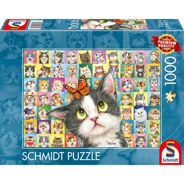 Schmidt Spiele Katzen-Mimik, 1.000 Teile Puzzle Blitzverkäufe