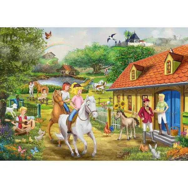 Schmidt Spiele Thomas Kinkade Studios: Bibi & Tina – Spaß auf dem Martinshof, 1.000 Teile Puzzle Fabrik Onlineshop