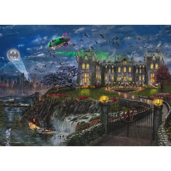Schmidt Spiele Thomas Kinkade Studios: DC Comics, Warner Bros. - Wayne Manor™, 1.000 Teile Puzzle Rabatt