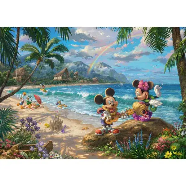 Schmidt Spiele Thomas Kinkade Studios: Disney Dreams Collection - Minnie & Mickey in Hawaii, 1.000 Teile Puzzle Flash Sale